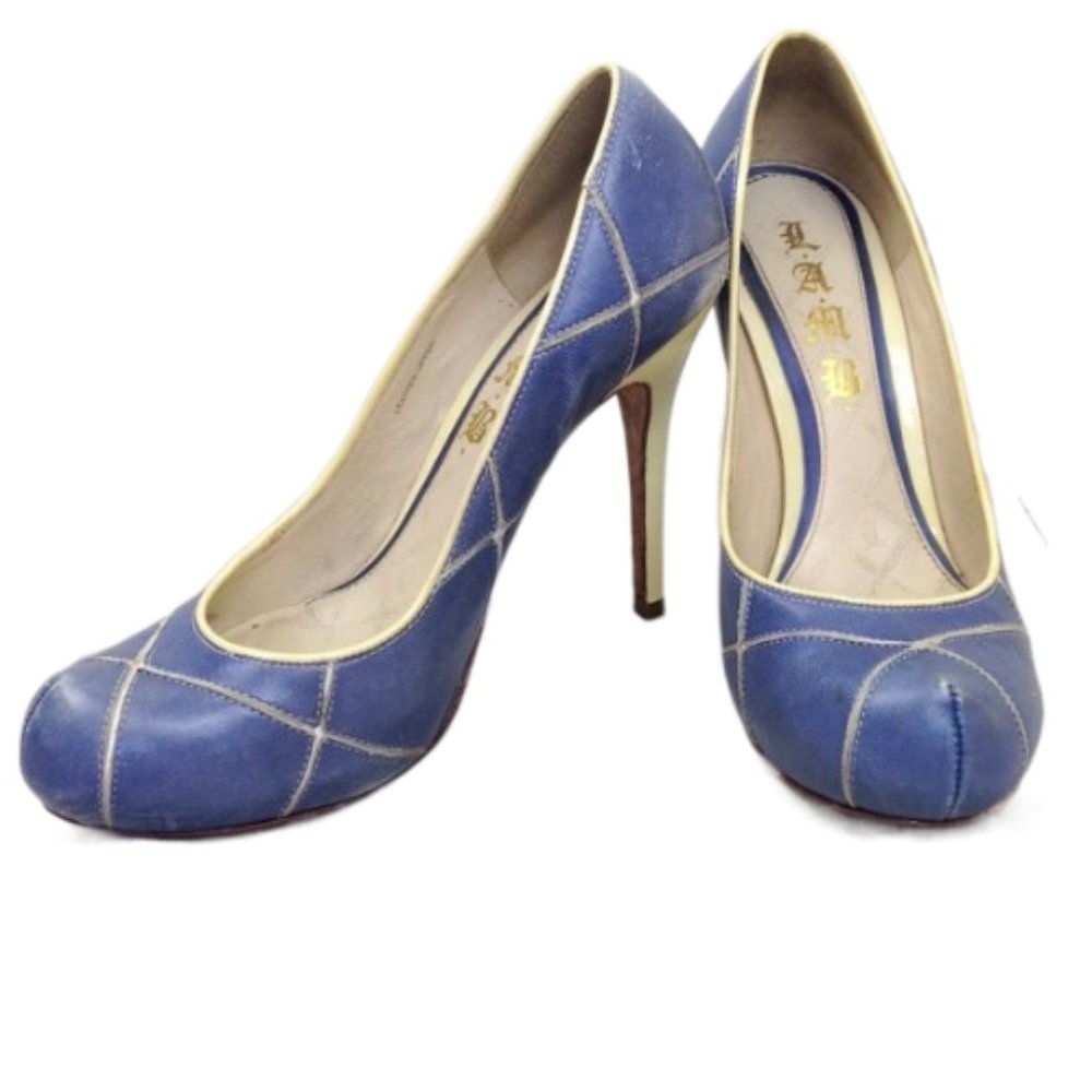 L.A.M.B. Leather Heels 7
